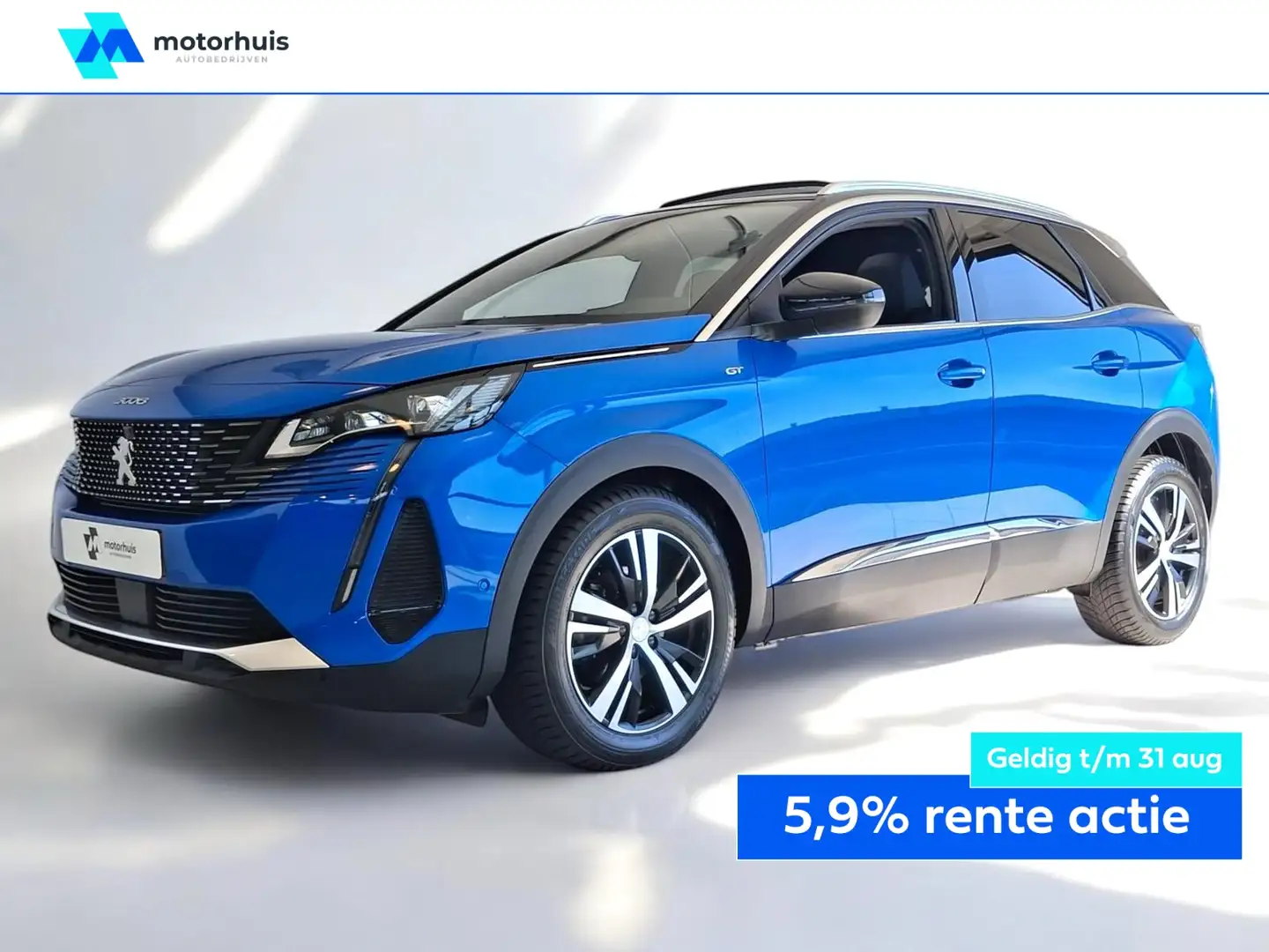 Peugeot 3008 1.2 Turbo 130pk S&S GT-Line AUTOMAAT PANO LED NAVI Blauw - 1