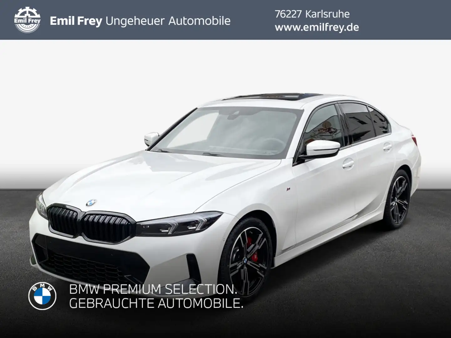 BMW 320 d xDrive Aut. M-Paket Harman Kardon Glasdach Weiß - 1
