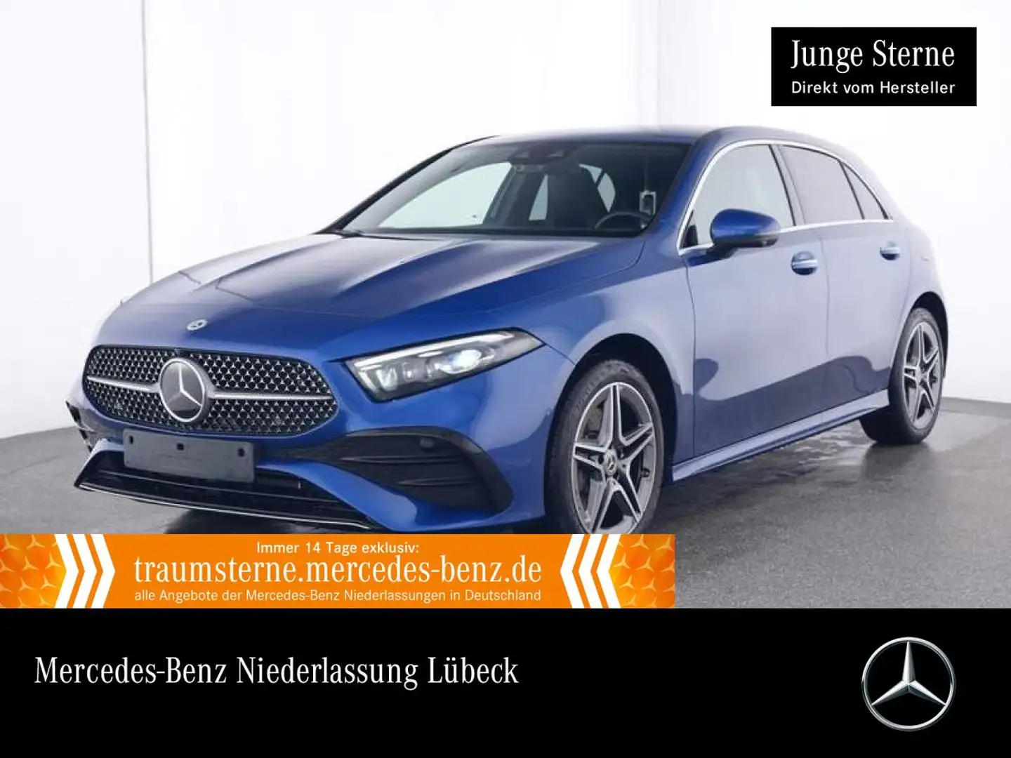 Mercedes-Benz A 250 e AMG+360°+MULTIBEAM+FAHRASS+KEYLESS+8G Blau - 1