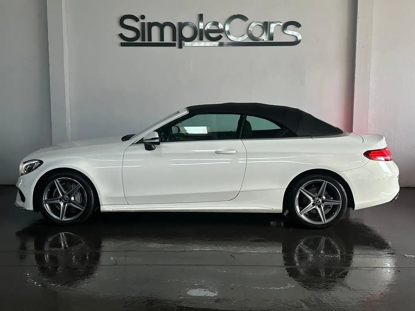 Mercedes-Benz C 200 Cabrio AMG-Line*LED*PDC*NAVI*AiRCARF* Blanc - 2
