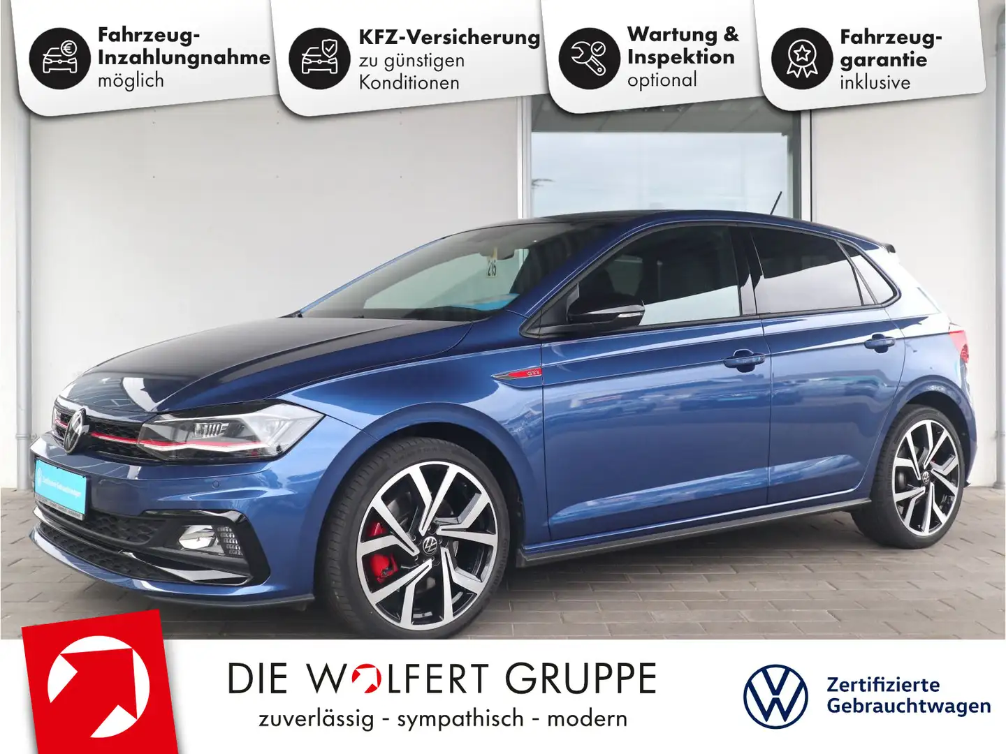 Volkswagen Polo GTI 2.0 TSI DSG ACC NAVI LED DAB+ Blue - 1