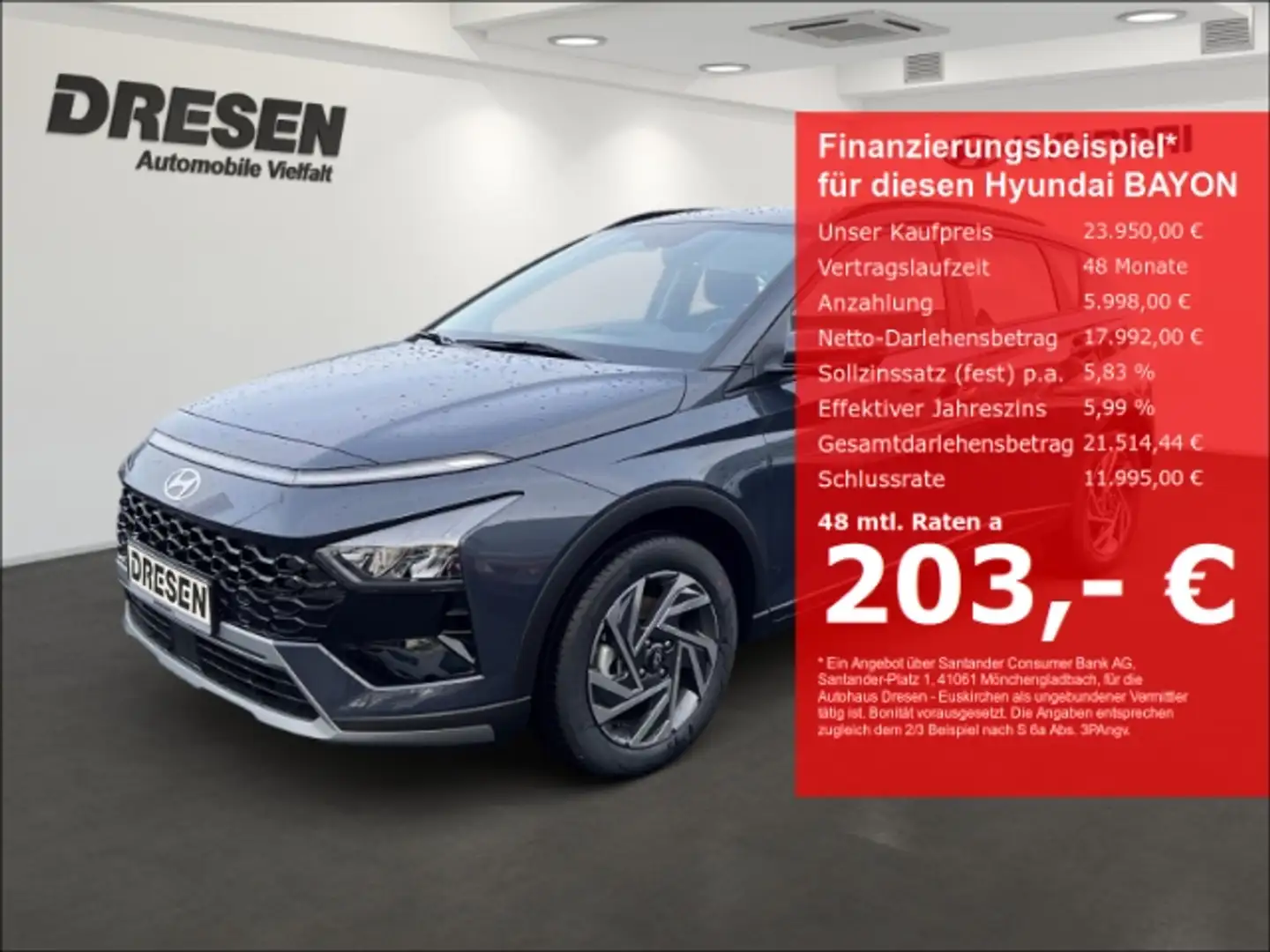 Hyundai BAYON Trend FL (MY25) 1.0 Navi+Kamera+LED Grau - 1