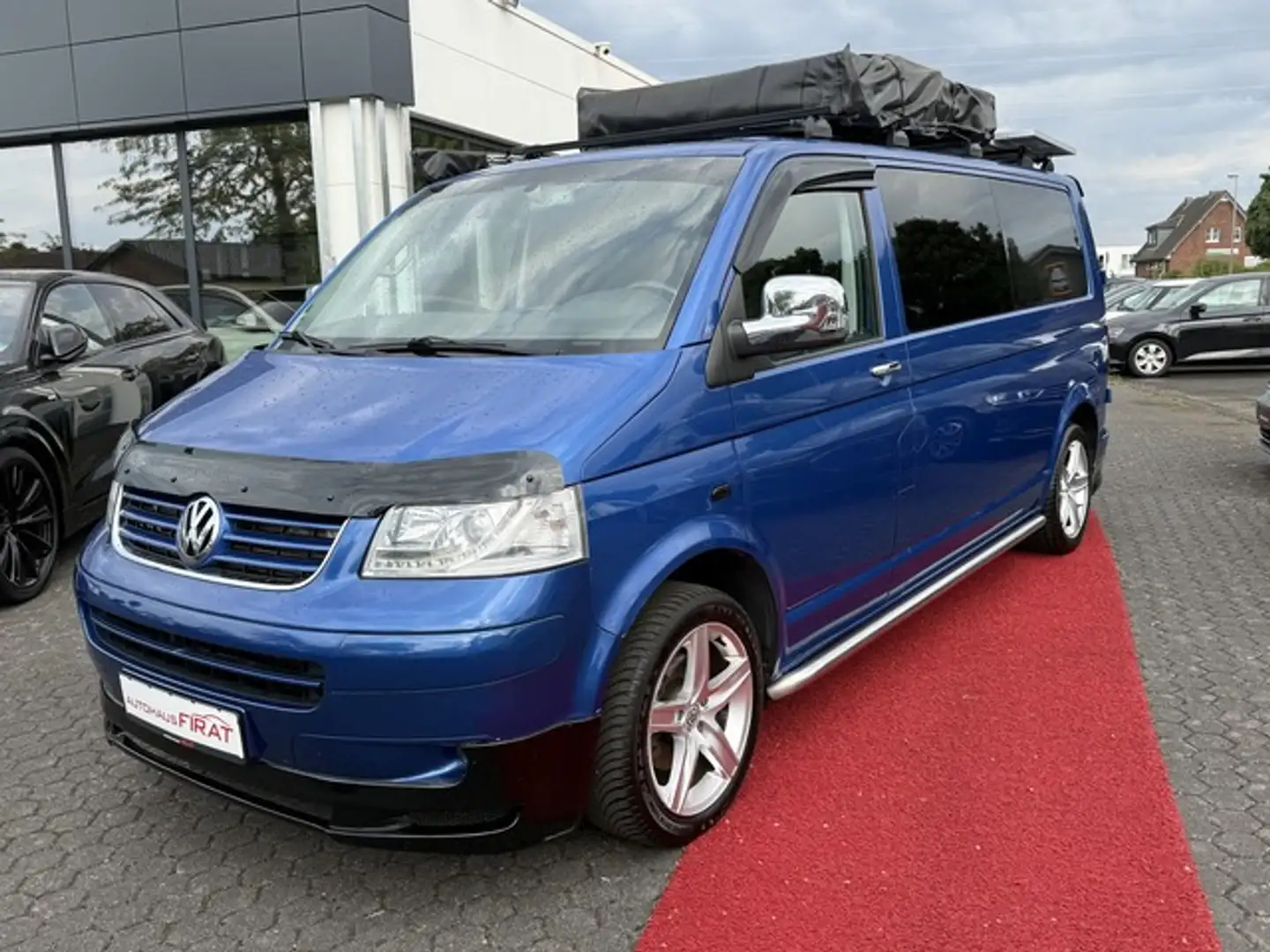 Volkswagen T5 lang Umbau Solaranlage Klima+Alu+Rückfahrkamera+B Blau - 1