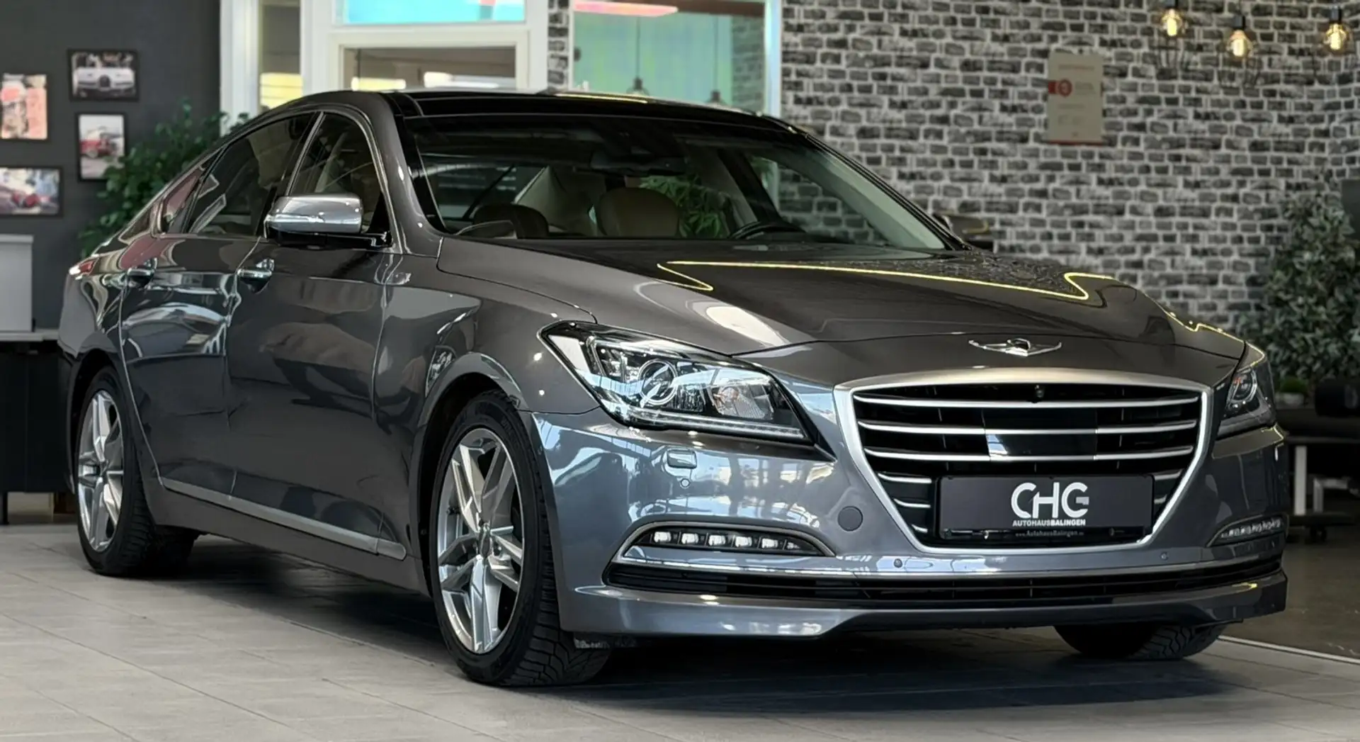 Hyundai Genesis Genesis  360°|SOFTCL.|4SHZ|PANO|ALLRAD|HDUP|VOLL Grau - 1