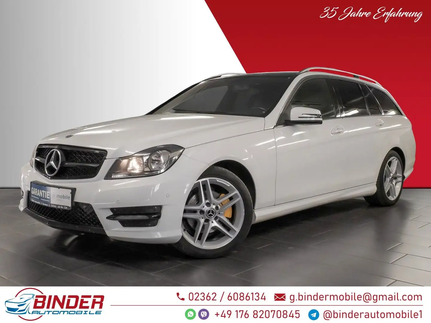 Mercedes-Benz C 180 *AMG SPORT*SORGLOS-PAKET*ALLE INSPEKIONEN* Weiß - 1