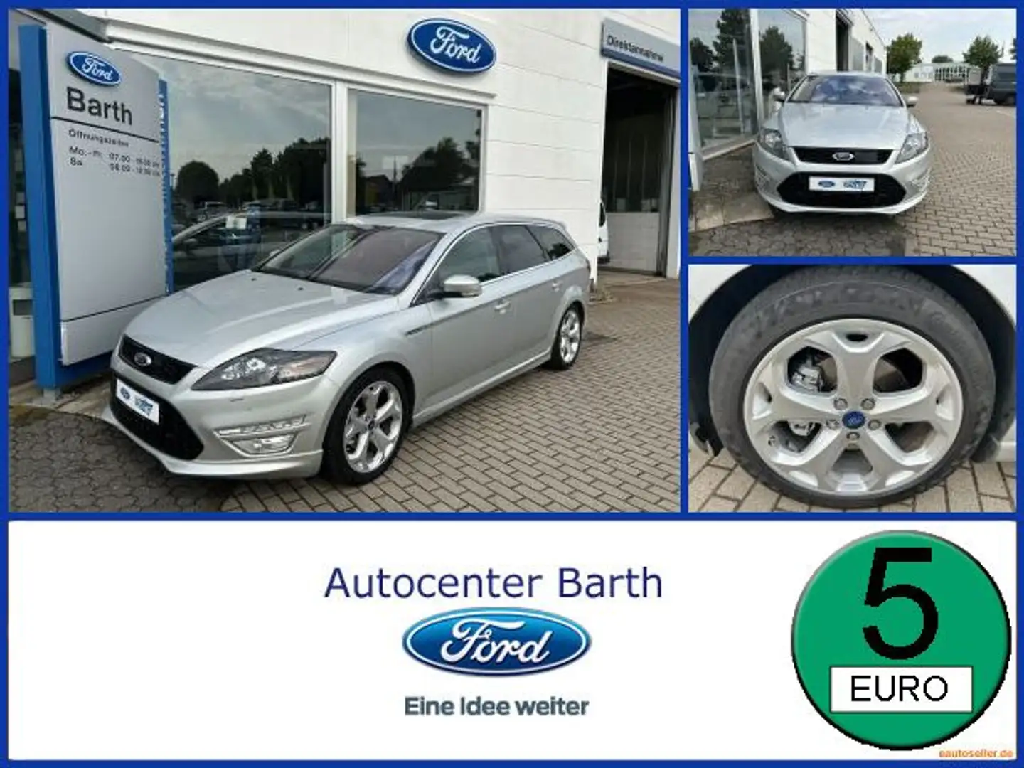 Ford Mondeo 2.0 TDCi Turnier Titanium S (09.2010- ) Silber - 1