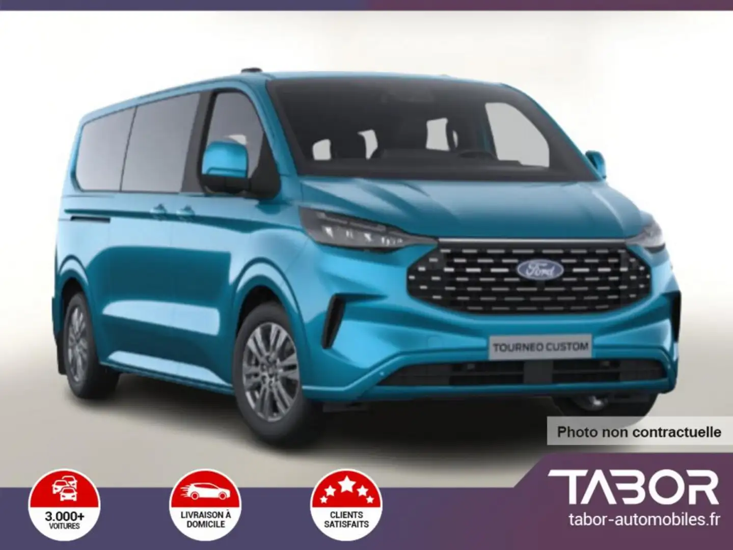 Ford Tourneo Custom 2.0 TDCi 170 Aut Tit 320 L2 Bleu - 1