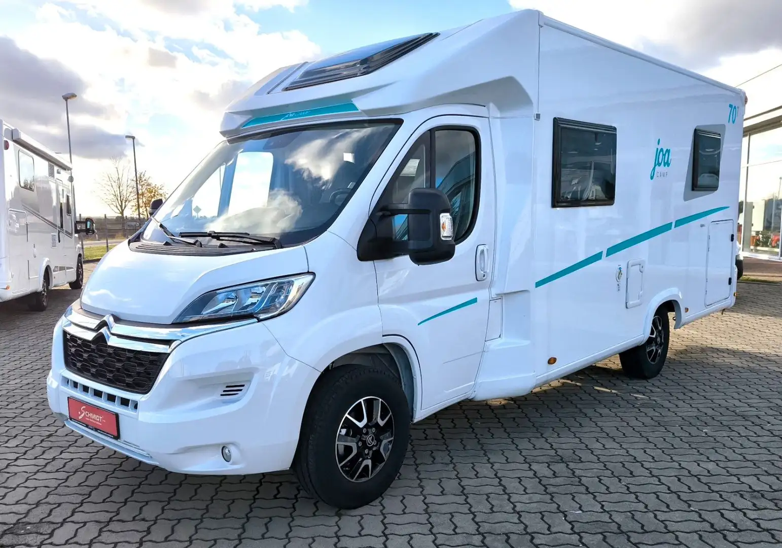 Joa Camp 70T TV&SAT FAHRRADTRÄGER SOLAR RÜCKFAHRKAMERA Blanc - 1