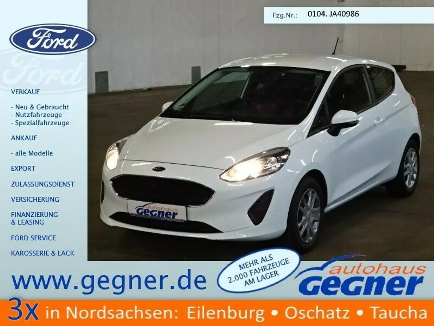 Ford Fiesta 1.1 Trend Cool & Sound eCall Bluetooth Weiß - 1