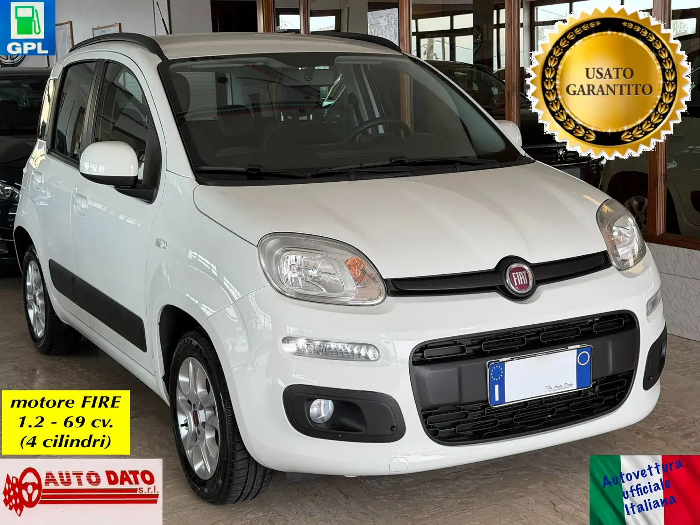 Fiat Panda New 1.2 69 cv. EasyPower LOUNGE (Imp. GPL) Bianco - 1