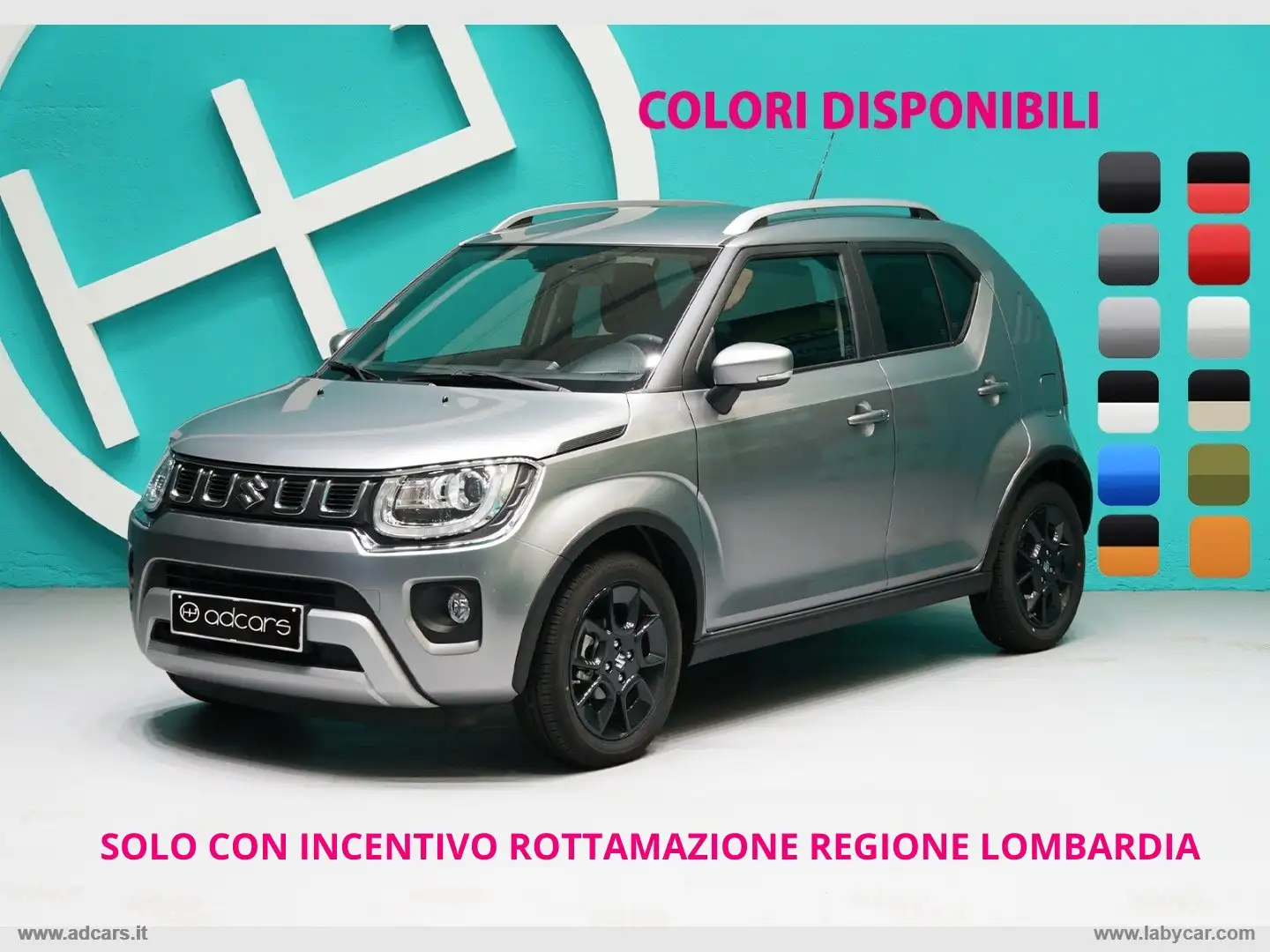 Suzuki Ignis 1.2 Hybrid Top SIAMO SUZUKI POINT!! DIVERSI COLORI Šedá - 1