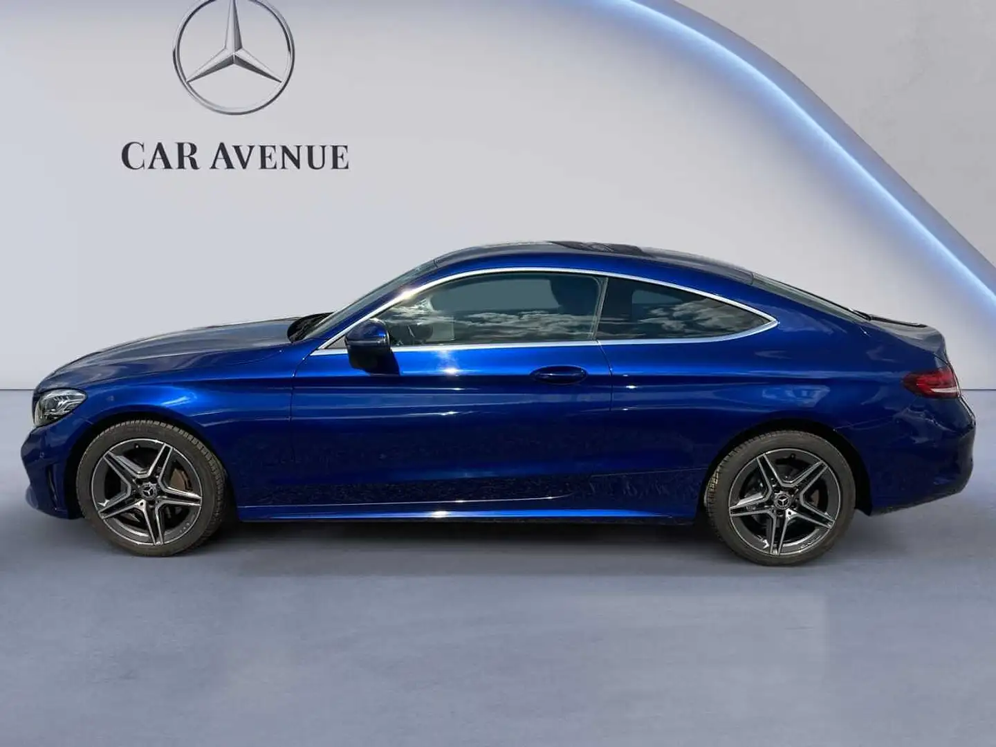 Mercedes-Benz C 180 Coupé AMG Line Bleu - 2