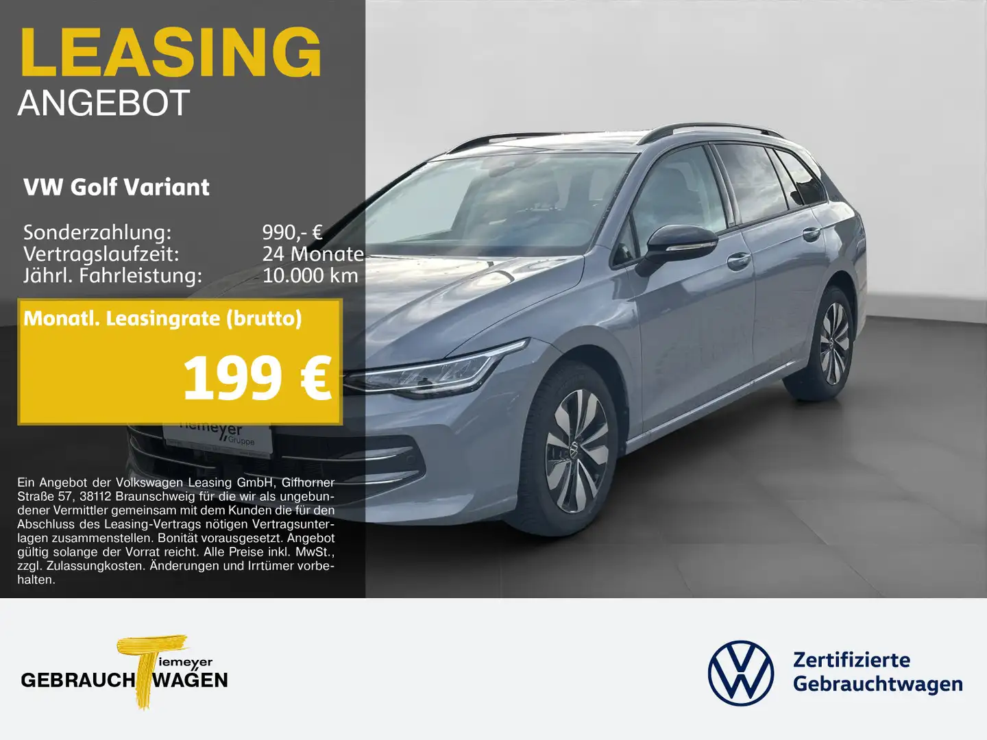 Volkswagen Golf Variant 1.5 TSI GOAL ASSIST LM16 behMFL Grau - 1