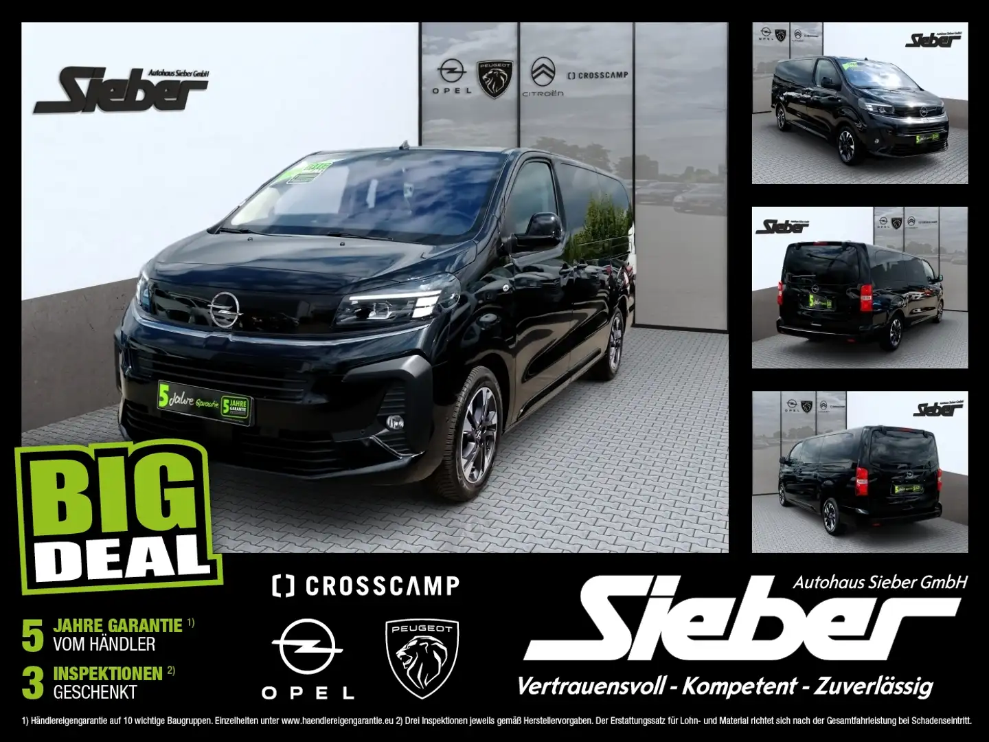 Opel Zafira Life 2.0 D Selection Sitzhzg Kamera Tempo Noir - 1