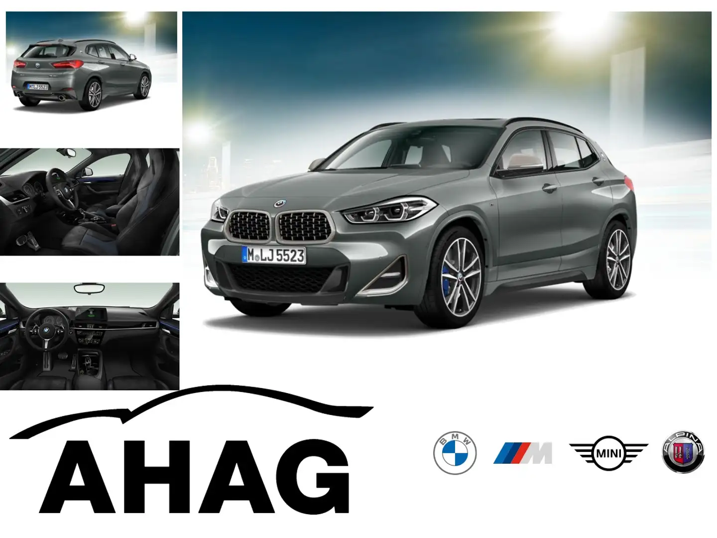 BMW X2 M35i Steptronic Sport Sport Aut. EDC Panorama Grau - 1