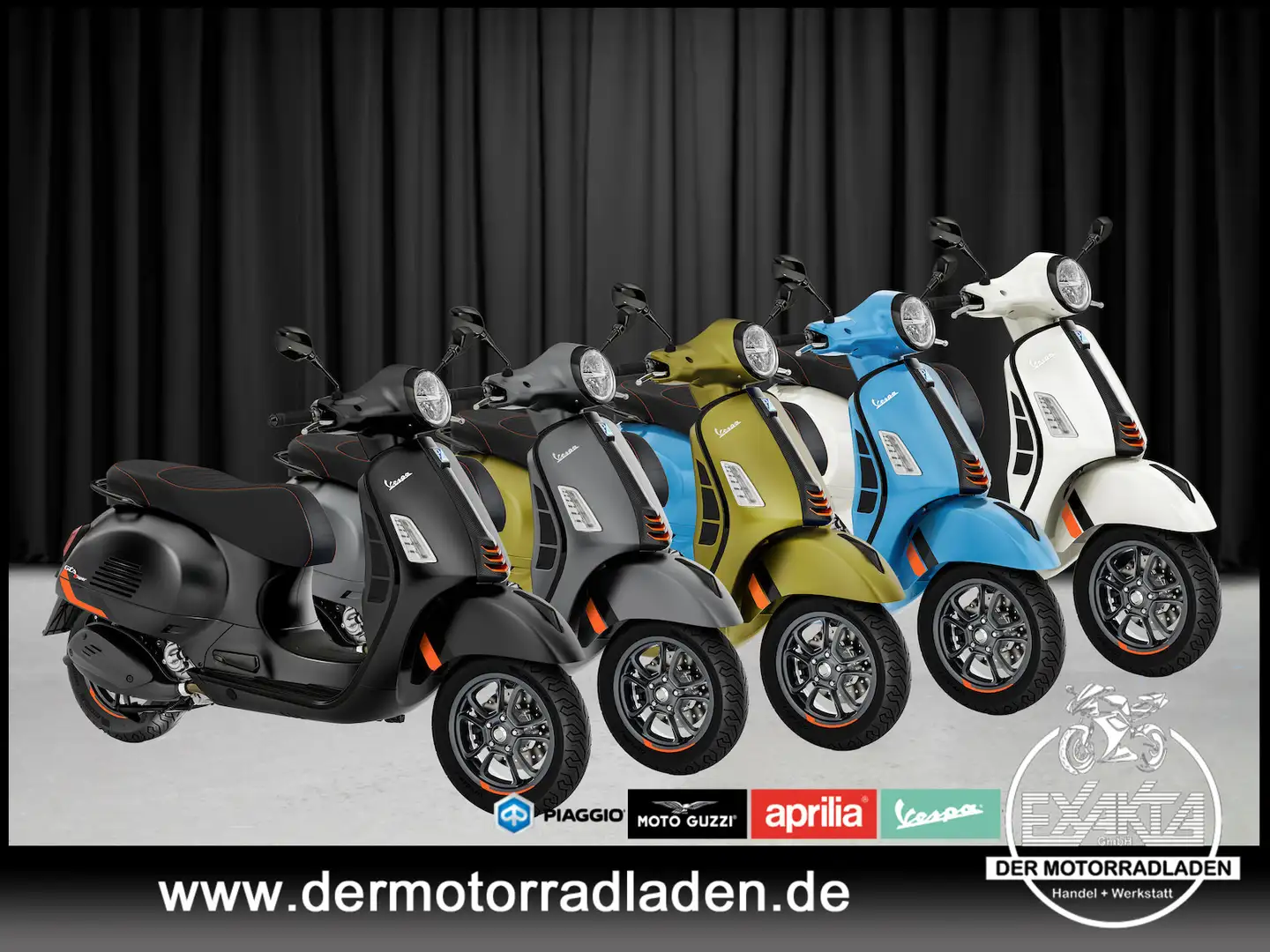 Vespa Super Sport GTS 125 E5+ SUPERSPORT 5x Farben Black - 1