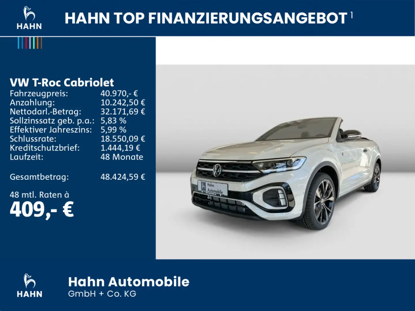 Volkswagen T-Roc R-Line 1,5TSI DSG KARMANN PLUS Grau - 2