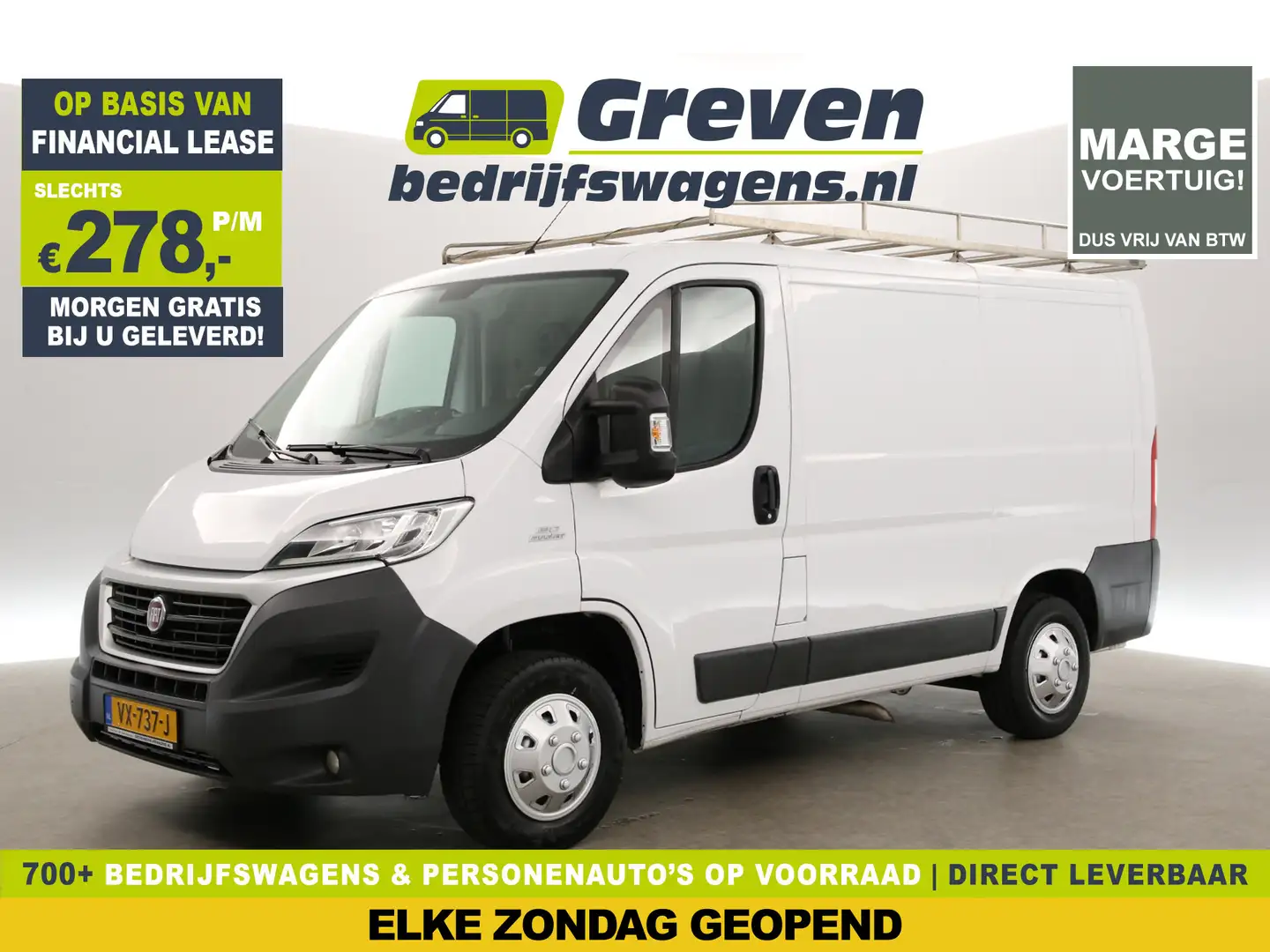 Fiat Ducato 30 2.3 MultiJet L1H1 | MARGE! | 130PK Airco Camera Wit - 1