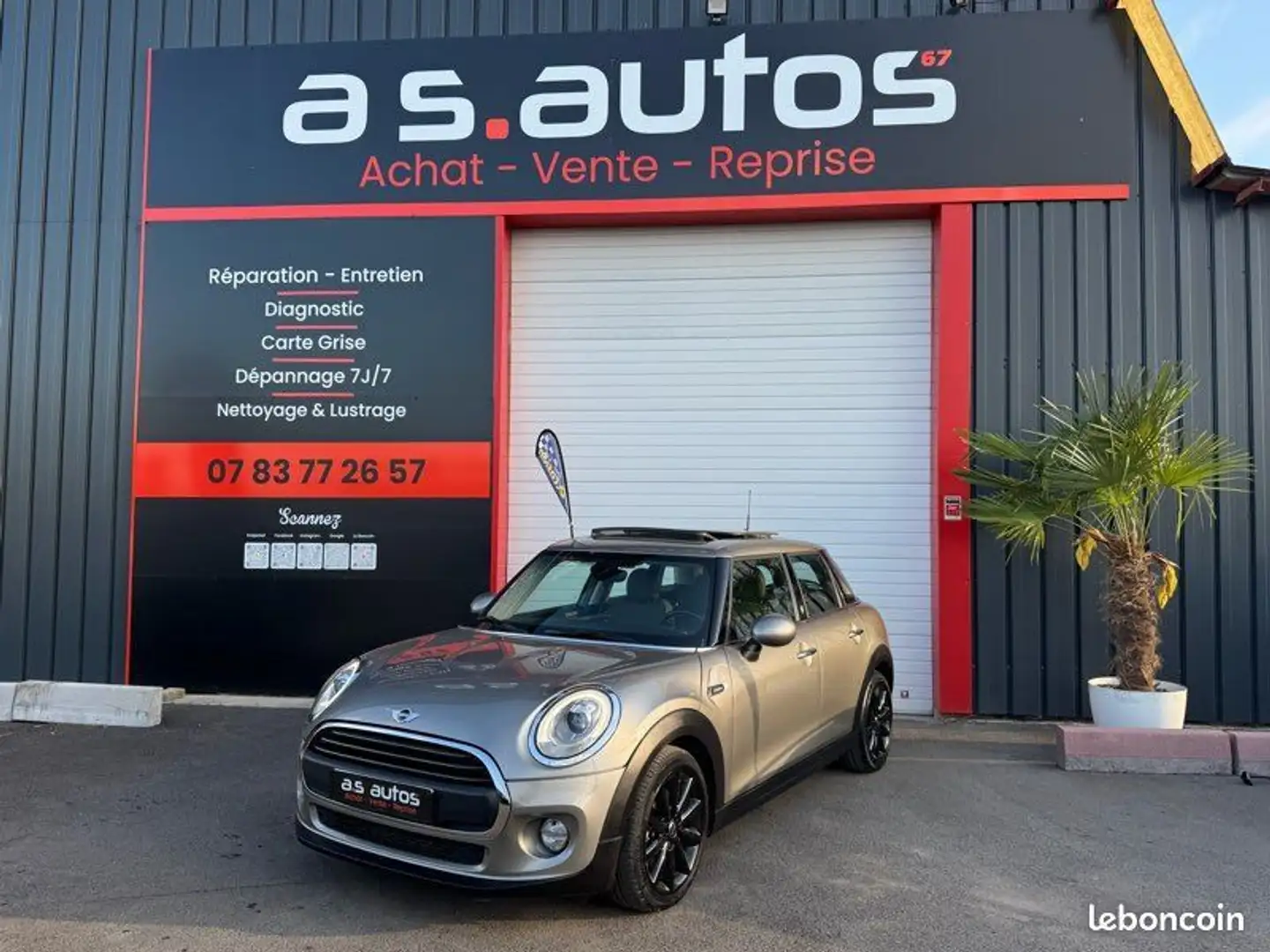 MINI One Cooper turbo 1.5 I 102 cv Boîte auto led xénon- to Gris - 1
