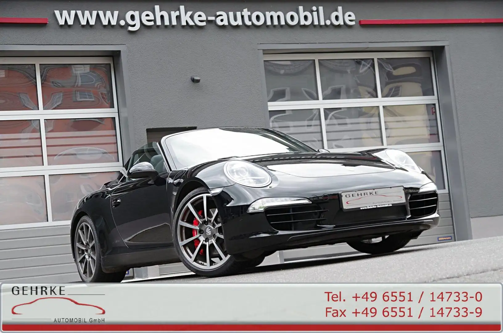 Porsche 991 991 S Cabrio*SAUGER,BOSE,Chrono,14-W.,Sportabgas Schwarz - 1