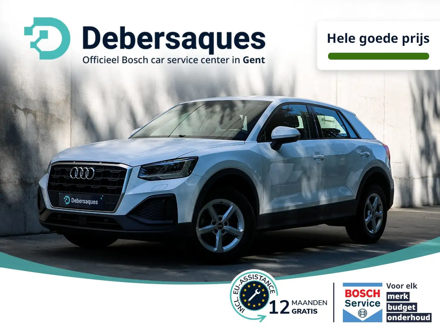 Audi Q2 1.5 35 TFSI PSENS + KEYLESS + ZETELVERW + APP Blanc - 1