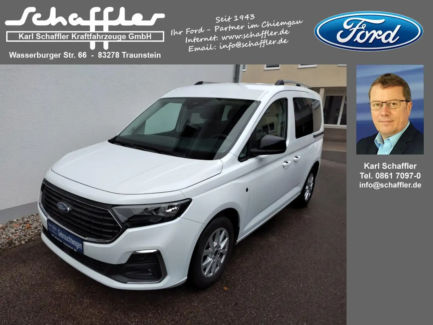 Ford Tourneo Connect Titanium Blanc - 1