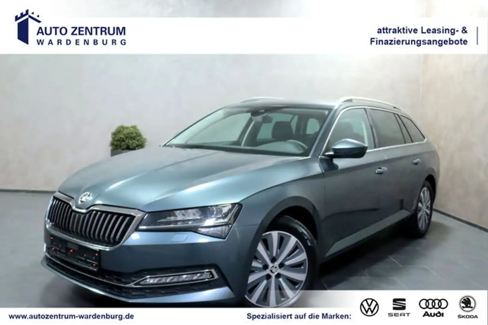 Skoda Superb Combi 2.0 TDI DSG Style AHK LED MATRIX Grau - 1