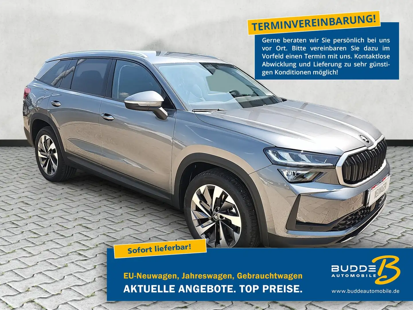 Skoda Kodiaq 2.0 TDI DSG 4x4 Selection 7-Si AHK Kessy Grau - 1