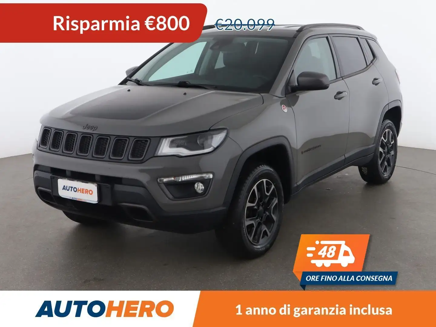 Jeep Compass 2.0 M-Jet Trailhawk 170 CV  aut. 4WD siva - 1