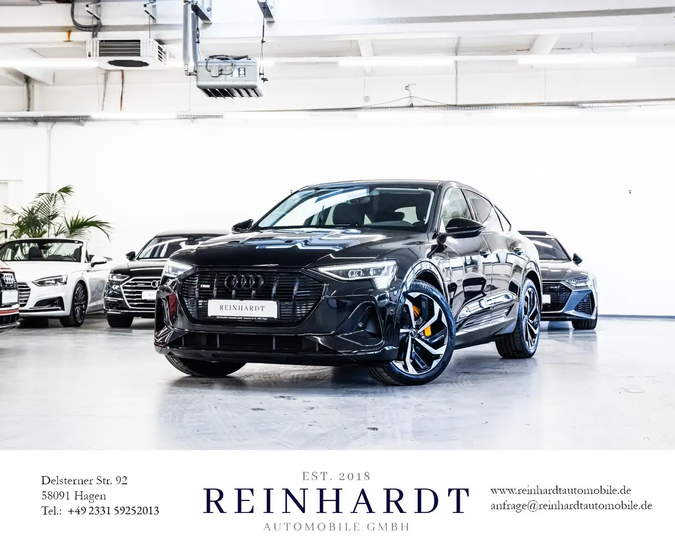 Audi e-tron 55 SPORTBACK S LINE ALL-BLACK 21Z/ACC/KAM Schwarz - 1