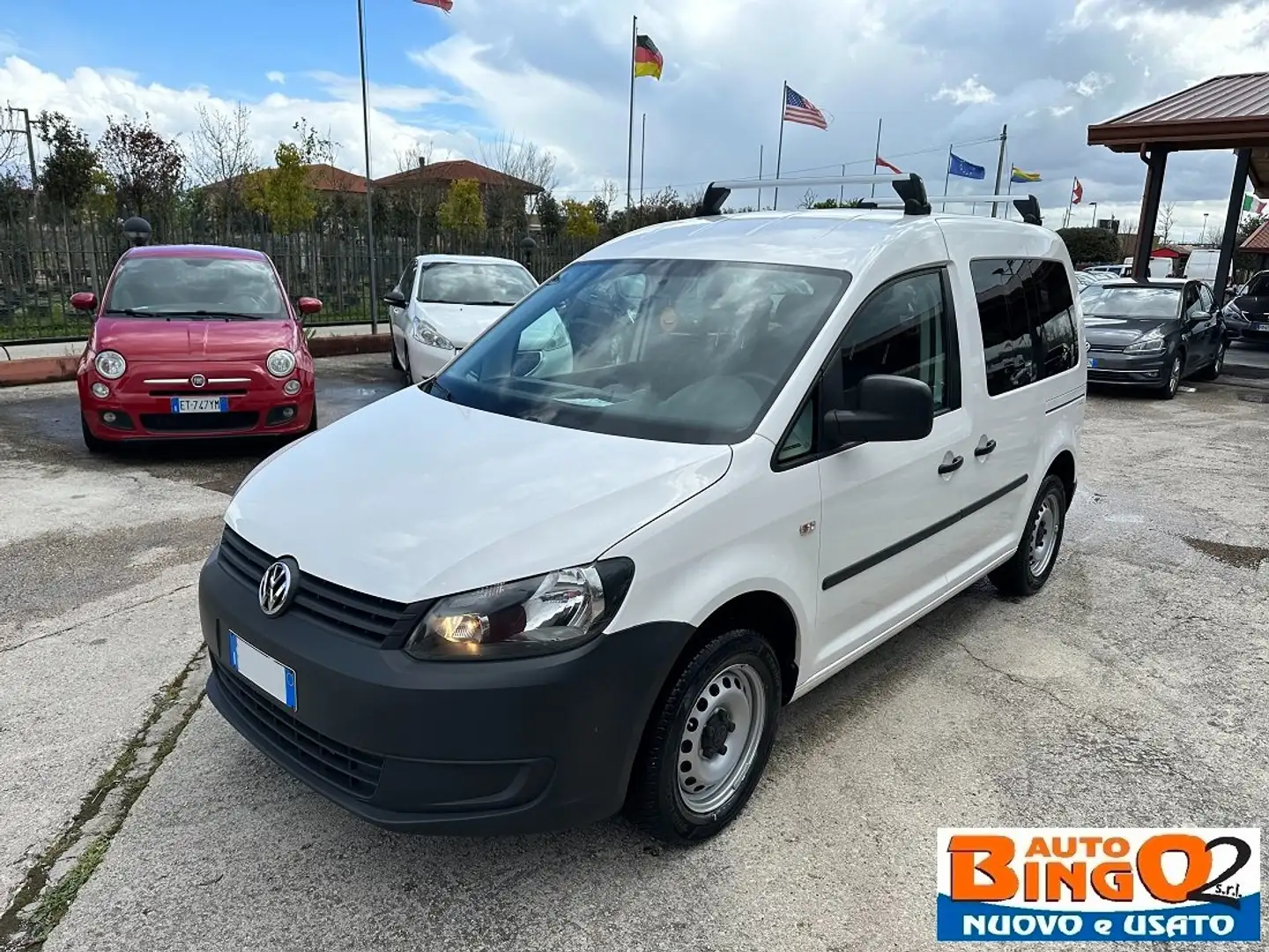 Volkswagen Caddy 1.6 TDI 102cv DSG 5 POSTI (AUTOCARRO) Blanc - 1
