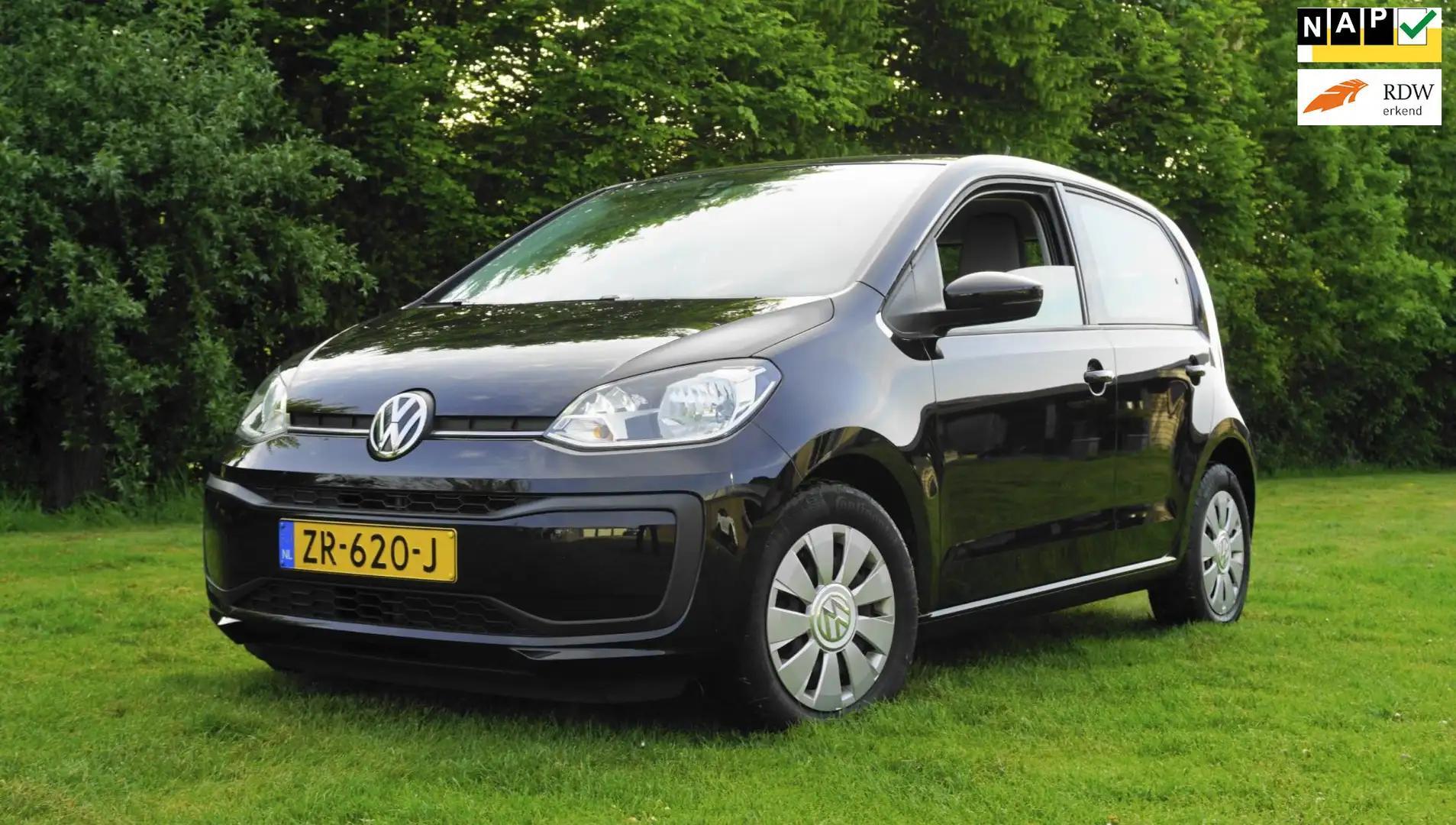 Volkswagen up! 1.0 BMT move up! 5 drs Airco blue tooth Noir - 1