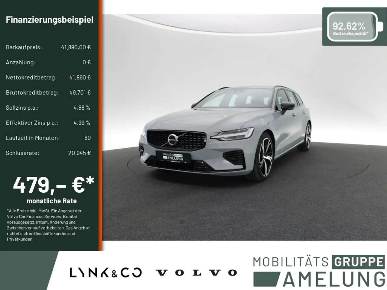 Volvo V60 T8 AWD Plus Dark SHZ H/K STANDHZ LED PANO