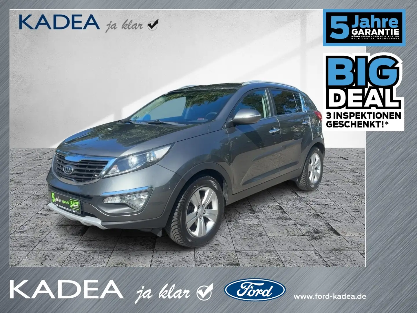 Kia Sportage 1.7 CRDi Vision AHK abnehmbar|Sitzheiz. Plateado - 1