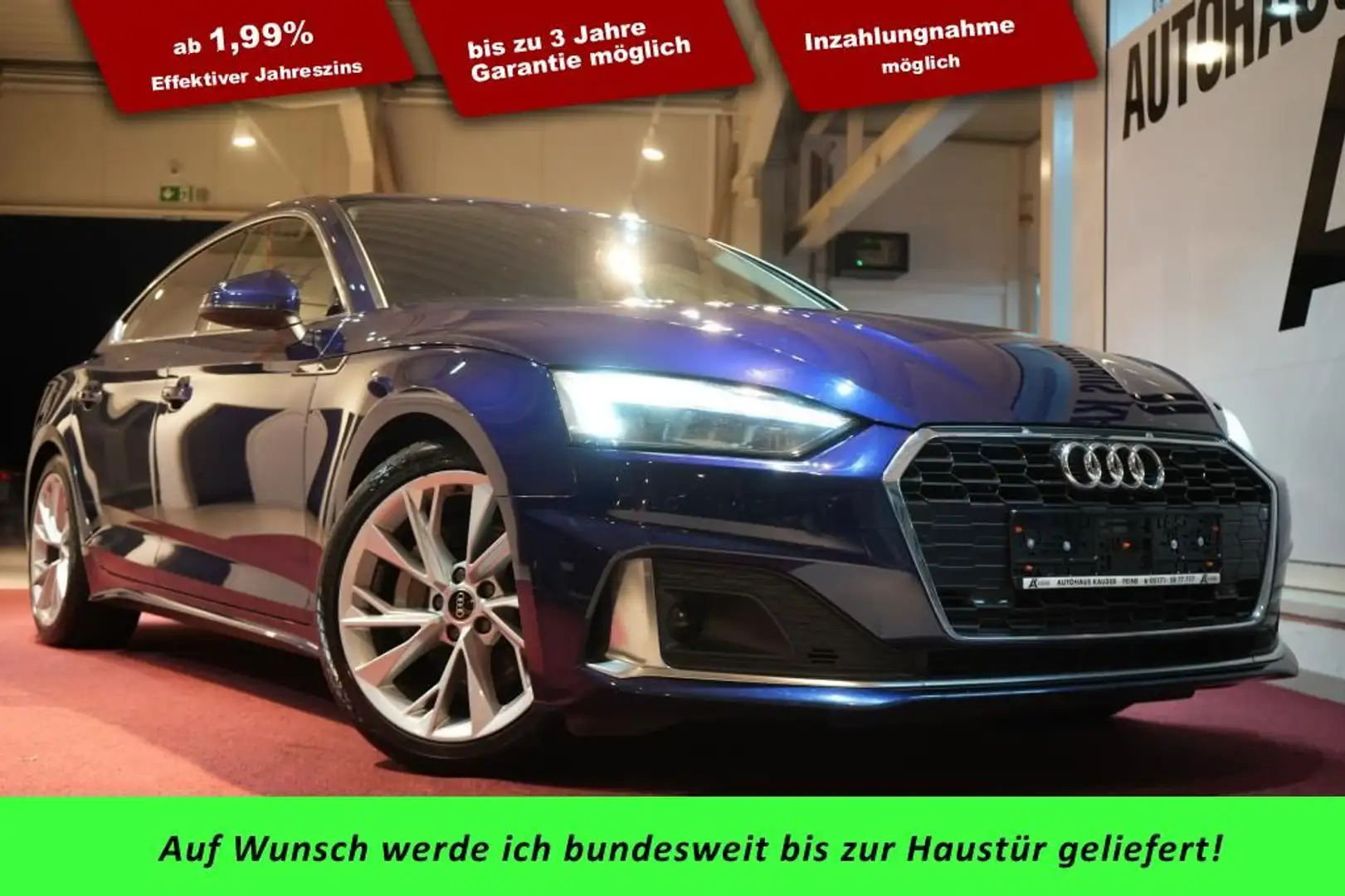 Audi A5 Sportback 40 TFSI advanced *MATRIX*Navi*Virtu Bleu - 1