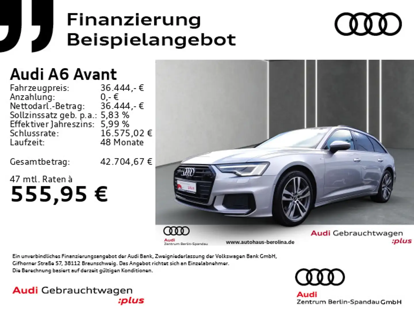 Audi A6 40 TDI qu. S line S tronic *MATRIX*B&O* Argento - 1