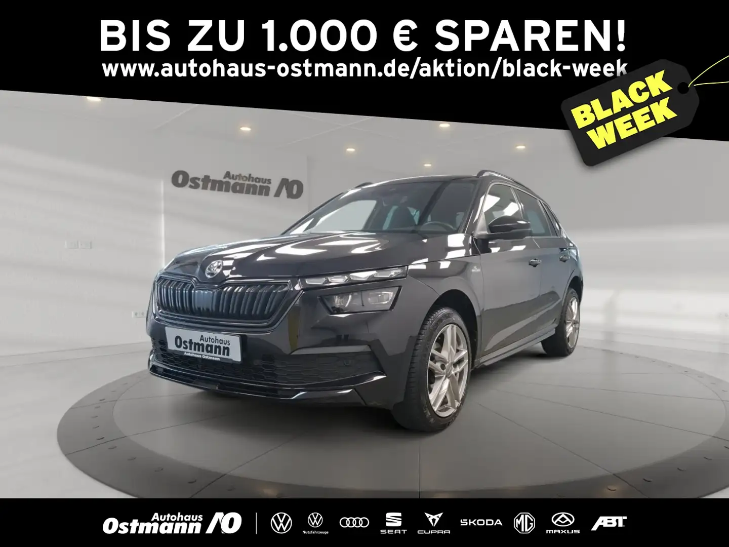 Skoda Kamiq 1.5 TSI Monte Carlo RFK KeyLess CarPlay ACC Schwarz - 1