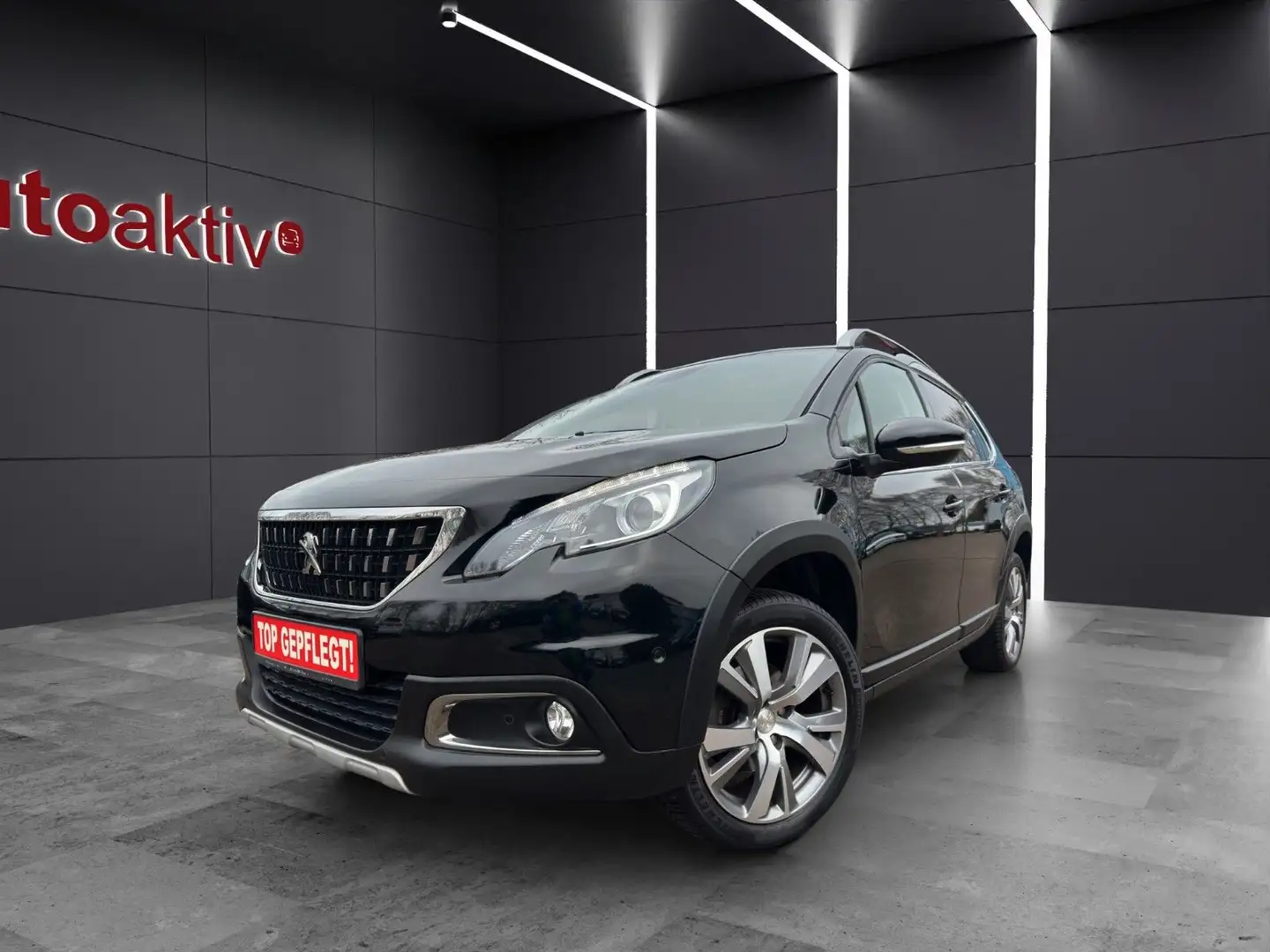 Peugeot 2008 Allure/Voll Leder/LED/AHK/Navi/Kamera/Alu Schwarz - 2