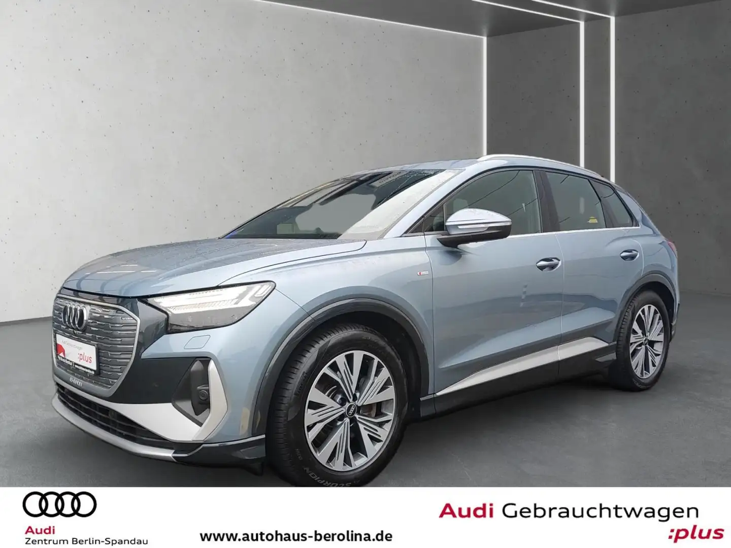Audi Q4 e-tron 50 qu. S line *MATRIX*AR-HuD*NAV+*ACC* Bleu - 2