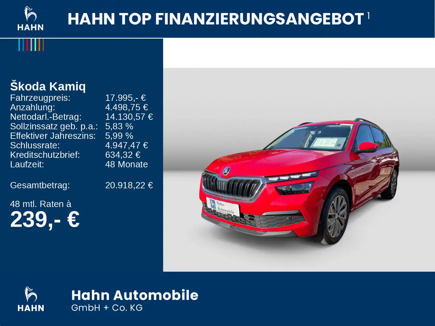Skoda Kamiq Clever 1.0TSI DSG LED NAVI PDC SITZHEIZUNG Rot - 2
