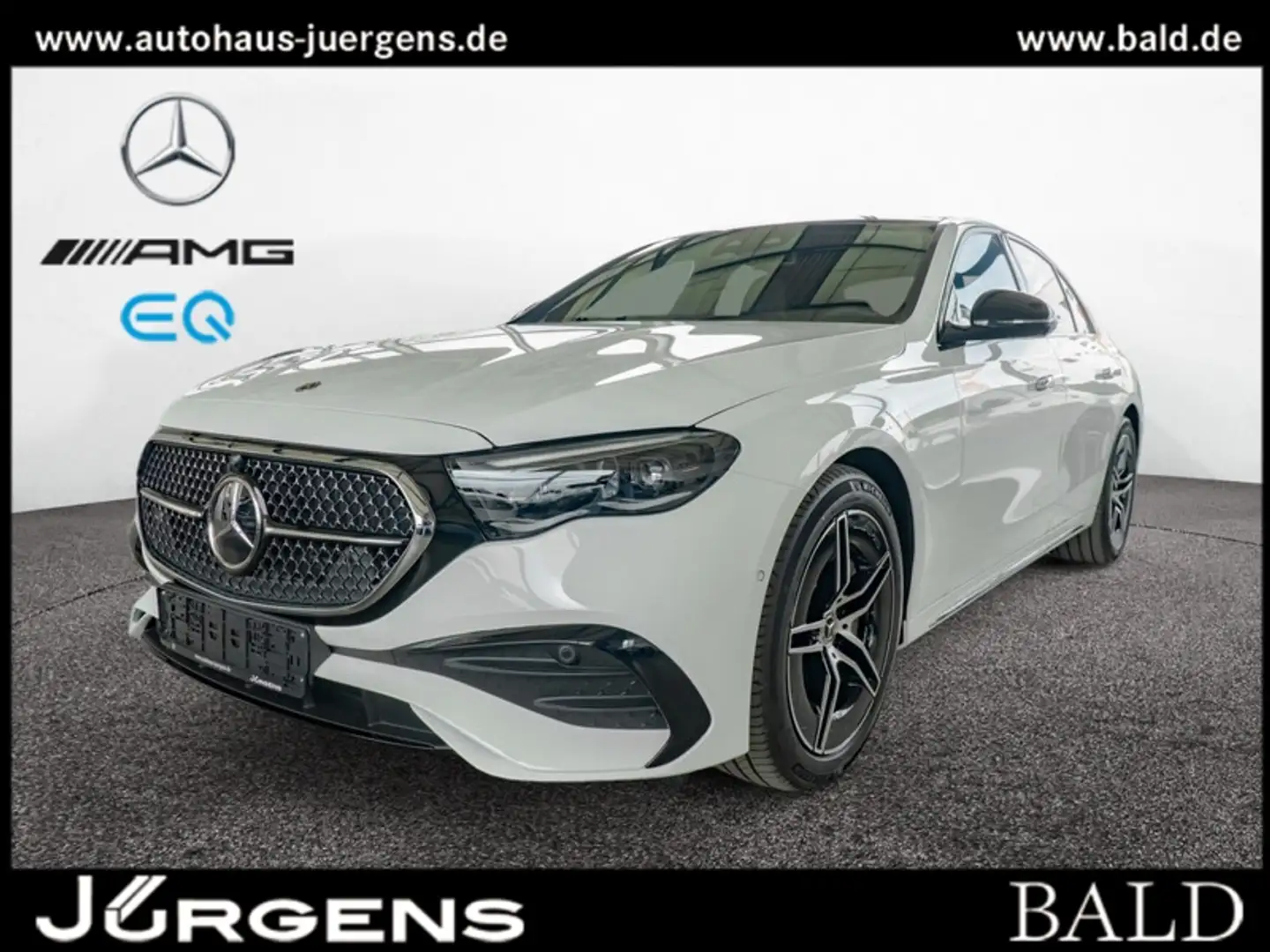 Mercedes-Benz E 200 Limousine +AMG+MBUX+Pano+Navi+Night+360 Weiß - 1
