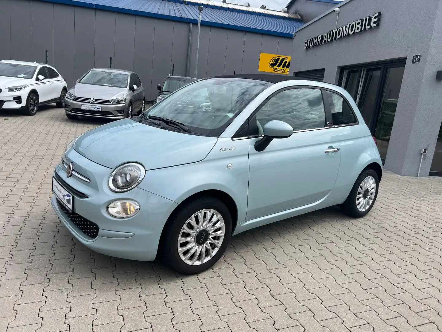 Fiat 500C Dolcevita Leder Klimaaut. PDC CarPlay Gris - 1