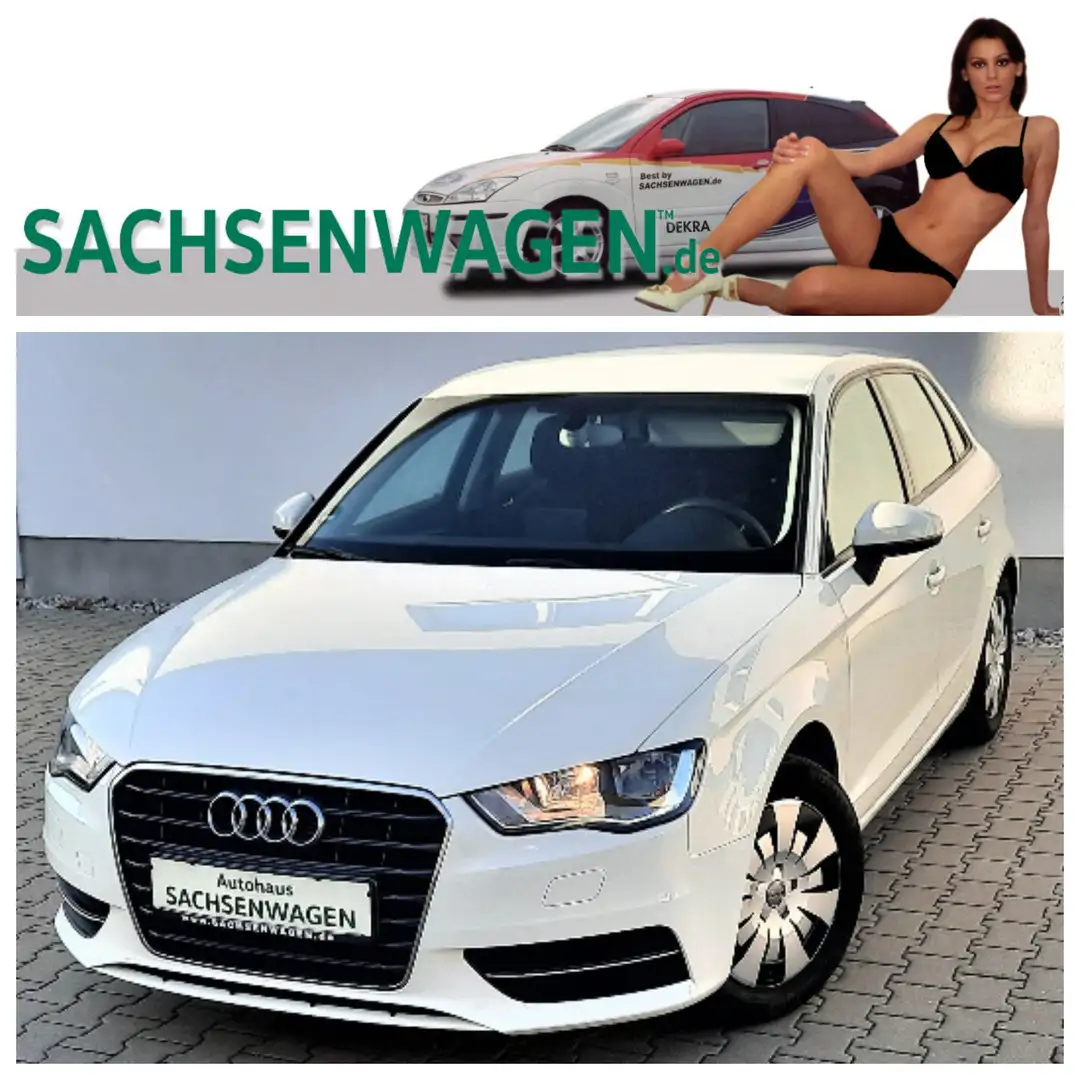 Audi A3 Sportback*KLIMAAUT*So+WiRä*Si-Hzg*PDC*LederL* Weiß - 1