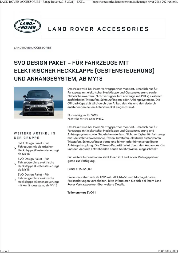 Land Rover Range Rover P400e Autobiography SVO Design Schwarz - 2