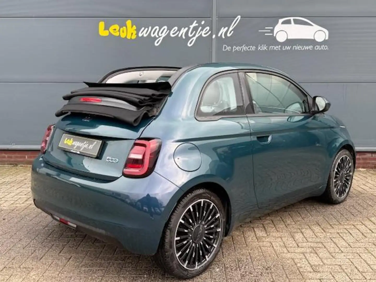 Fiat 500C E Icon 42 kWh Cabrio *carplay *climate *stoelv. Vert - 2