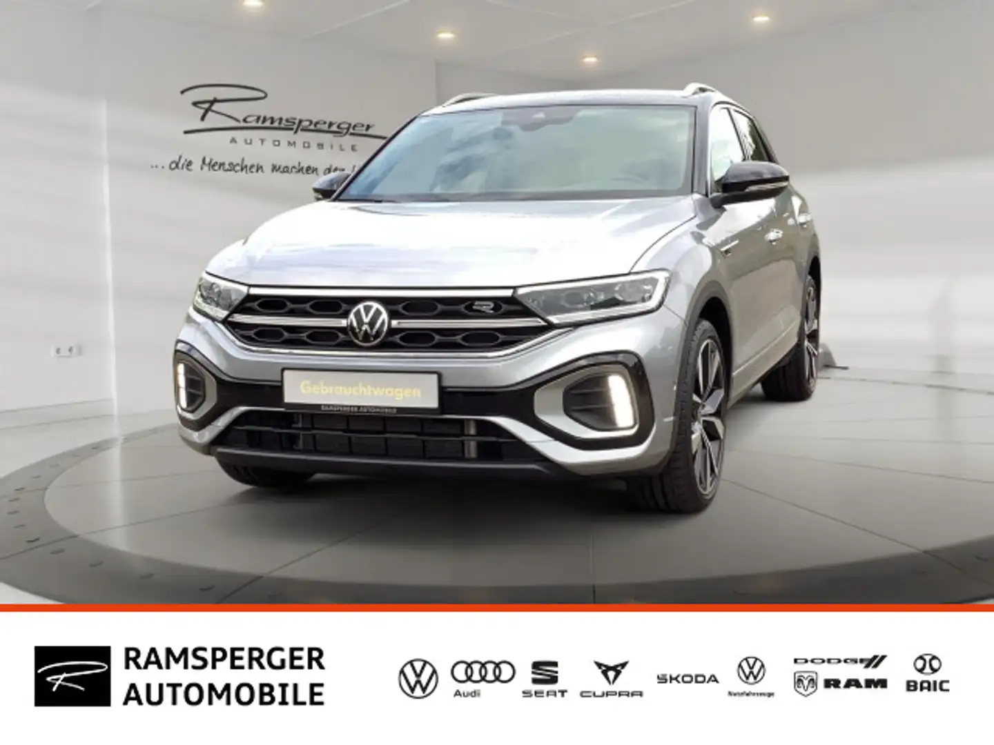 Volkswagen T-Roc 1.5 TSI DSG R-Line AHK ACC Matrix 19 Zoll Silber - 1