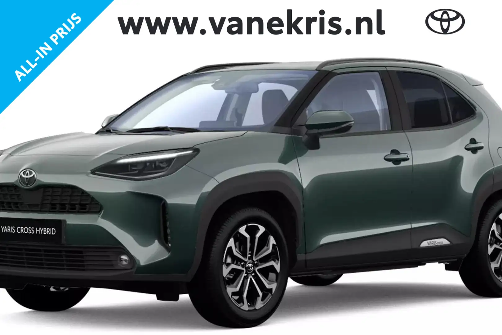 Toyota Yaris Cross 1.5 Hybrid 115 Dynamic, Comfort Pack, BSM, Stoel & Grün - 1