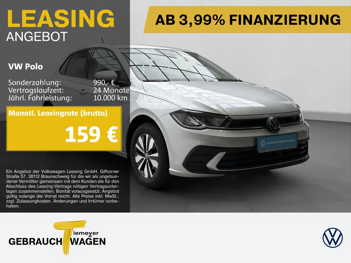 Volkswagen Polo 1.0 TSI DSG MOVE AHK KAMERA LED SITZHZ Zilver - 1