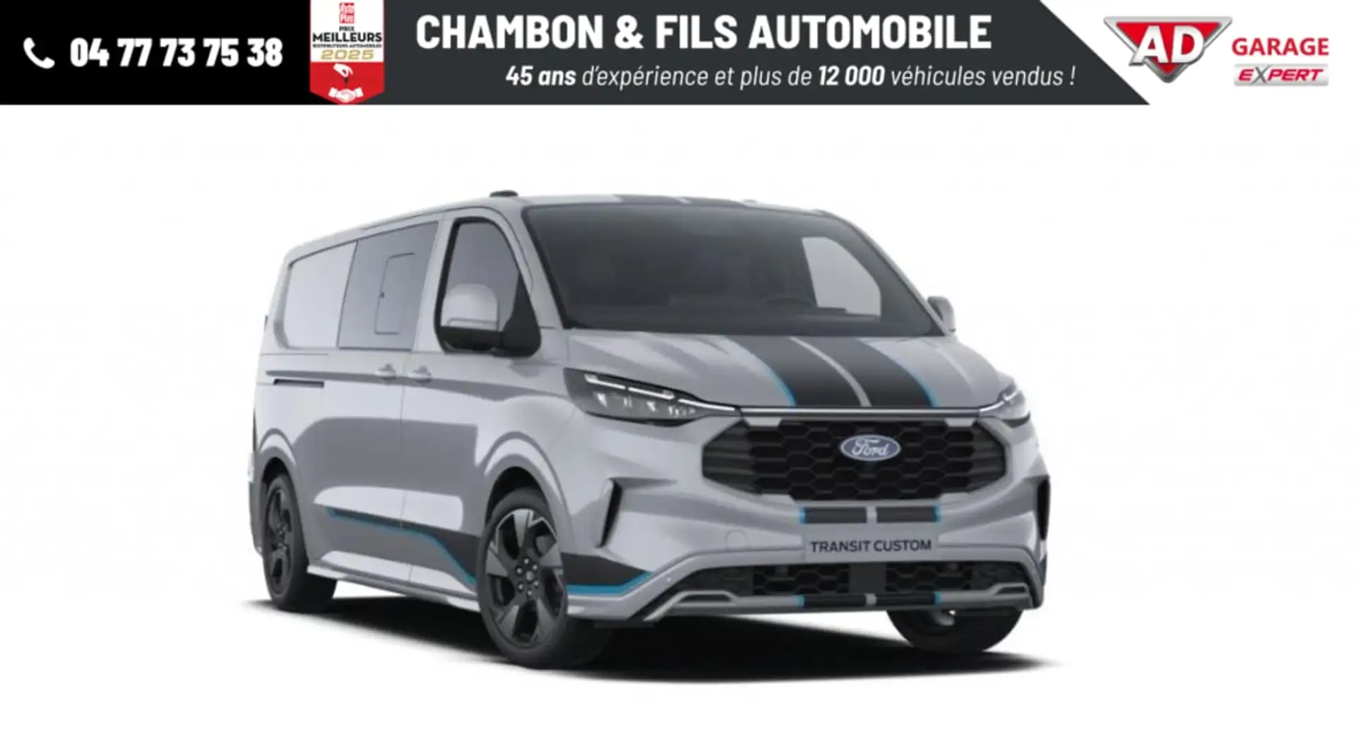 Ford CABINE APPROFONDIE 320 L2H1 2.0 ECOBLUE 170 CH BVA Gri - 1