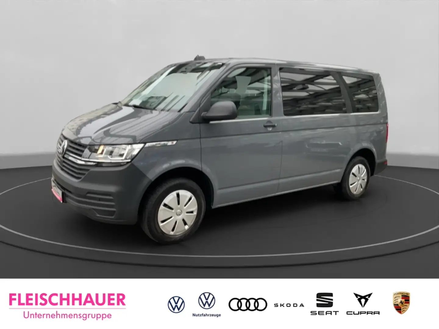 Volkswagen T6.1 Caravelle 2.0 TDI 3-3-3 Klima Rückfahrkam. Licht + Sicht PDC Grau - 1
